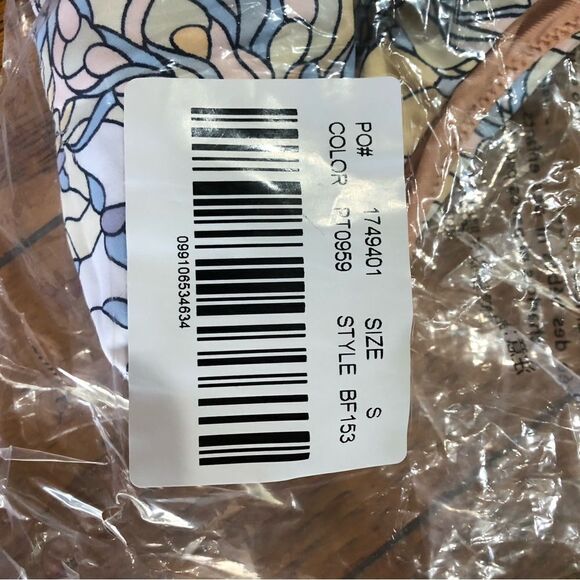 NWT J Crew Active Curved Waist Cheeky Bikini Bottom Printed Kaleidoscope Size S - Picture 10 of 10